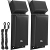 image:imageKEMIMOTO PWC Boat Fenders 2 Pack Boat Bumpers for Jet Ski Boat Fenders Bumpers for Docking with 2 Ropes 18inBoat AccessoriesBlack