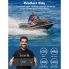 image:imageKEMIMOTO PWC Boat Fenders 2 Pack Boat Bumpers for Jet Ski Boat Fenders Bumpers for Docking with 2 Ropes 18inBoat AccessoriesBlack