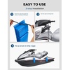 image:imageKEMIMOTO PWC Boat Fenders 2 Pack Boat Bumpers for Jet Ski Boat Fenders Bumpers for Docking with 2 Ropes 18inBoat AccessoriesBlue