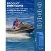 image:imageKEMIMOTO PWC Boat Fenders 2 Pack Boat Bumpers for Jet Ski Boat Fenders Bumpers for Docking with 2 Ropes 18inBoat AccessoriesBlue