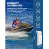 image:imageKEMIMOTO PWC Boat Fenders 2 Pack Boat Bumpers for Jet Ski Boat Fenders Bumpers for Docking with 2 Ropes 18inBoat AccessoriesWhite