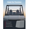 image:imageKEMIMOTO UTV ScratchResistant Front Windshield Compatible with Polaris Ranger 150 EFI Youth 2018 DoubleLayer Thickened PC Full Window Preinstalled Sealing Strip Accessories Fits Roof