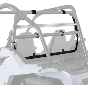 image:imageKEMIMOTO Folding Ventilated Rear Clear Windshield Compatible with 2022 Polaris RZR 200 Fit Roof 14 Thick Polycarbonate Stronger Than Glass AllWeather Use Back Window Accessories