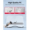 image:imageKEMIMOTO 3in1 Flip Windshield Compatible with 20112020 CanAm Commander  OpenVentedClosed Doublesided Tempered PC 30min Installation Clear View Outdoor PreInstalled Sealing Strip
