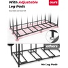 image:imageKEMIMOTO 4Bike Stand Rack with Storage Adjustable Bicycle Rack for Garage Storage IndoorOutdoor Sports Bikes Scooters Jerseys amp Football Station