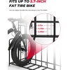 image:imageKEMIMOTO 4Bike Stand Rack with Storage Adjustable Bicycle Rack for Garage Storage IndoorOutdoor Sports Bikes Scooters Jerseys amp Football Station