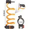image:imageKEMIMOTO AntiTheft Bike Lock Combination Lock Orange Portable Resettable 5Digit Password 3 Lighting Modes Durable Flexible Steel Easy Installation Maximum Compatibility