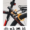 image:imageKEMIMOTO AntiTheft Bike Lock Combination Lock Orange Portable Resettable 5Digit Password 3 Lighting Modes Durable Flexible Steel Easy Installation Maximum Compatibility