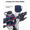 image:imageKEMIMOTO Bicycle Cup Holder  Handlebar Drink Holder with Mesh Pockets Phone Bag  Compatible with Road Bike MTB EBike Scooter Wheelchair Blue