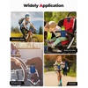 image:imageKEMIMOTO Bicycle Cup Holder  Handlebar Drink Holder with Mesh Pockets Phone Bag  Compatible with Road Bike MTB EBike Scooter Wheelchair Blue
