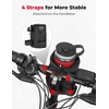 image:imageKEMIMOTO Bicycle Drink Holder Small Bore Water Bottle Holder for Handlebar with Mesh Pockets Fit for Mountain Road Bikes EBike Cruiser Scooter Wheelchair