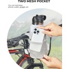 image:imageKEMIMOTO Bike Cup Holder Bike Water Bottle Holder Handlebar with Mesh Pockets Oxford Fabric Bicycle Drink Cup Holder for Mountain Bike Road Kids Bikes eBike Wheelchair Scooter up to 32ozGrey