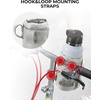 image:imageKEMIMOTO Bike Cup Holder Bike Water Bottle Holder Handlebar with Mesh Pockets Oxford Fabric Bicycle Drink Cup Holder for Mountain Bike Road Kids Bikes eBike Wheelchair Scooter up to 32ozGrey