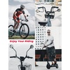 image:imageKEMIMOTO Bike Mirrors Scooter Mirror Handlebar Mirror 360 Adjustable Handlebar Mount Long Extension Acrylic Convex Mirror Universal for Ebike Road Bike Mountain Electric Bicycle 2 Pcs