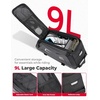 image:imageKEMIMOTO Bike Rear Rack Bag 9L EVA Hard Shell Waterresistant Bicycle Trunk Saddle Bag with Shoulder Strap for Commuting and Cycling Reflective Design Nonslip Bottom Black