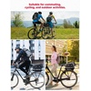image:imageKEMIMOTO Bike Rear Rack Bag 9L EVA Hard Shell Waterresistant Bicycle Trunk Saddle Bag with Shoulder Strap for Commuting and Cycling Reflective Design Nonslip Bottom Black