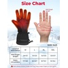 image:imageKEMIMOTO Heated Gloves for Men Women Heating Ice Fishing Gloves Rechargeable Electric Battery 2pcs 74V Hand Warmer for Winter Motorcycle Skiing Snowboarding Hunting Camping Size XXL