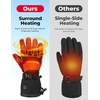 image:imageKEMIMOTO Heated Gloves for Men Women Heating Ice Fishing Gloves Rechargeable Electric Battery 2pcs 74V for Winter Motorcycle Skiing Snowboarding Hunting Camping Size XL