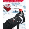 image:imageKEMIMOTO Heated Mittens for Men Women Rechargeable Ski Mittens Gloves Electric 2PCs Battery with Touchscreen Waterproof Hand Warmer for Winter Skiing Snowboarding Hiking Climbing Camping Size XXL