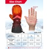 image:imageKEMIMOTO Heated Mittens for Men Women Rechargeable Ski Mittens Gloves Electric 2PCs Battery with Touchscreen Waterproof Hand Warmer for Winter Skiing Snowboarding Hiking Climbing Camping Size XXL