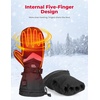 image:imageKEMIMOTO Heated Mittens for Men Women Rechargeable Ski Mittens Gloves Electric 2PCs Battery with Touchscreen Waterproof Hand Warmer for Winter Skiing Snowboarding Hiking Climbing Camping Size XXL