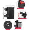 image:imageKEMIMOTO Large Bike Cup Holder 2 PCS Bicycle Water Bottle Holder for Bike Handlebar Bike Drink Holder with Mesh Pockets Phone Bag Compatible with Road Bike MTB EBike Scooter Scooter Wheelchair