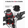 image:imageKEMIMOTO Large Bike Cup Holder 2 PCS Bicycle Water Bottle Holder for Bike Handlebar Bike Drink Holder with Mesh Pockets Phone Bag Compatible with Road Bike MTB EBike Scooter Scooter Wheelchair