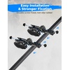 image:imageKEMIMOTO UTV Overhead Tool Rack in Cab Adjustable Tool Holder Carrier Mount Fits Profit Cages Roof 43in  57in Compatible with Polaris Ranger