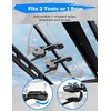 image:imageKEMIMOTO UTV Overhead Tool Rack in Cab Adjustable Tool Holder Carrier Mount Fits Profit Cages Roof 43in  57in Compatible with Polaris Ranger