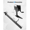 image:imageKEMIMOTO inBed Gun Boot Bracket for UTV Adjustable Gun Tool Boot Mount Compatible with Kolpin Gun Boot IV 60 43 and Stronghold Gun Boot L Ranger XP 1000 B170901101BK