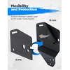 image:imageKEMIMOTO inBed Gun Boot Bracket for UTV Adjustable Gun Tool Boot Mount Compatible with Kolpin Gun Boot IV 60 43 and Stronghold Gun Boot L Ranger XP 1000 B170901101BK