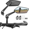 image:imageKEMIMOTO Bike Mirror Wide Angle Bicycle Bike Mirrors Handlebar Rearview Mirror Electric Scooter Ebike Motorcycle Mountain Bike Accessories Bicycle Mirrors for Handlebars HD Pentagon 360 Alloy
