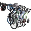 image:imageKEMIMOTO Bike Storage Rack 6 Bike Rack and 3 Helmet Hooks for Garage HeavyDuty Wall Mount Adjustable Bike Hooks for Home amp Garage Hold up to 520lbs Hang Up to 5Inch Fat Bike Tires