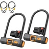 image:imageKEMIMOTO Bike ULock with Cable2 Bicycle U Combination Lock Heavy Duty AntiTheft Mounting Bracket 146mm Shackle 10mm x18m Cable amp Padlock Holder for Bicycles EBikes Scooters