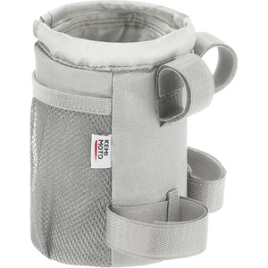 image:imageKEMIMOTO Bike Cup Holder Bike Water Bottle Holder Handlebar with Mesh Pockets Oxford Fabric Bicycle Drink Cup Holder for Mountain Bike Road Kids Bikes eBike Wheelchair Scooter up to 32ozGrey