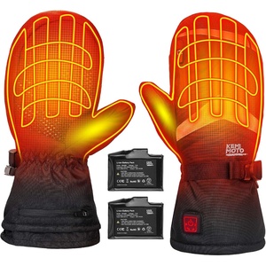 image:imageKEMIMOTO Heated Mittens for Men Women Rechargeable Ski Mittens Gloves Electric 2PCs Battery with Touchscreen Waterproof Hand Warmer for Winter Skiing Snowboarding Hiking Climbing Camping Size XXL