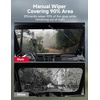 image:imageKEMIMOTO Glass Windshield with Manual Wipers Compatible with Polaris Ranger  1000Crew 1000XP 1000Crew XP 1000900 XP 900Crew XP 900ScratchResistant Front Windshield Thick DOT Approved