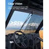 image:imageKEMIMOTO Glass Windshield with Manual Wipers Compatible with Polaris Ranger  1000Crew 1000XP 1000Crew XP 1000900 XP 900Crew XP 900ScratchResistant Front Windshield Thick DOT Approved